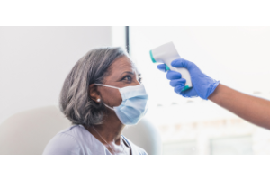What is the role of the thermometer in healthcare simulation?
