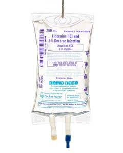 Demo Dose® Lidocain HCl D5 Premix 250 mL 1 g