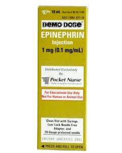 Demo Dose® EPINEPHrin Adrenaln 10ml syringe