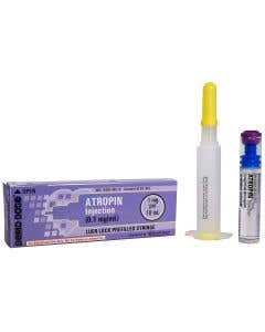 Demo Dose® Prefilled Luer-Lock ACLS Syringe (Needle Free) 10mL, Atropin Injection