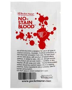 No-Stain Blood 1 Ounce Packet, Single Use